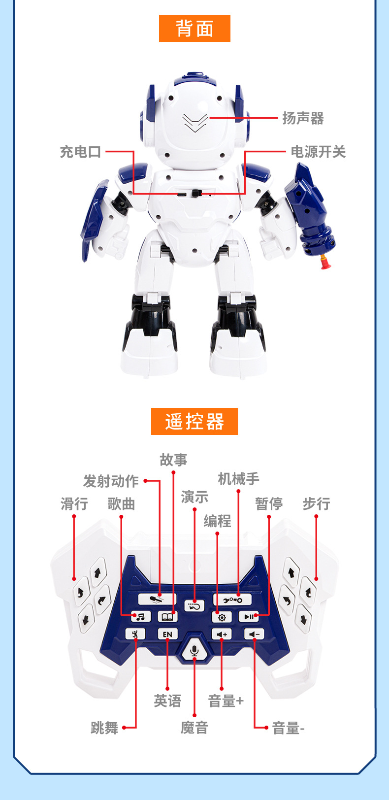哪 吒主题智力电动玩具 新款儿童电动遥控公仔 智能机甲战士自动感应编程唱歌跳舞机器人麦克斯智能机甲战士欢乐互动妙不可言详情13