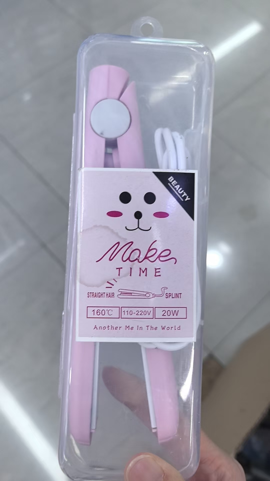 Mini hair straightener, curling iron, straight curling dual-purpose clamping plate, direct supply from perming manufacturer, bangs inner buckle electric curling iron, straight plate clamp