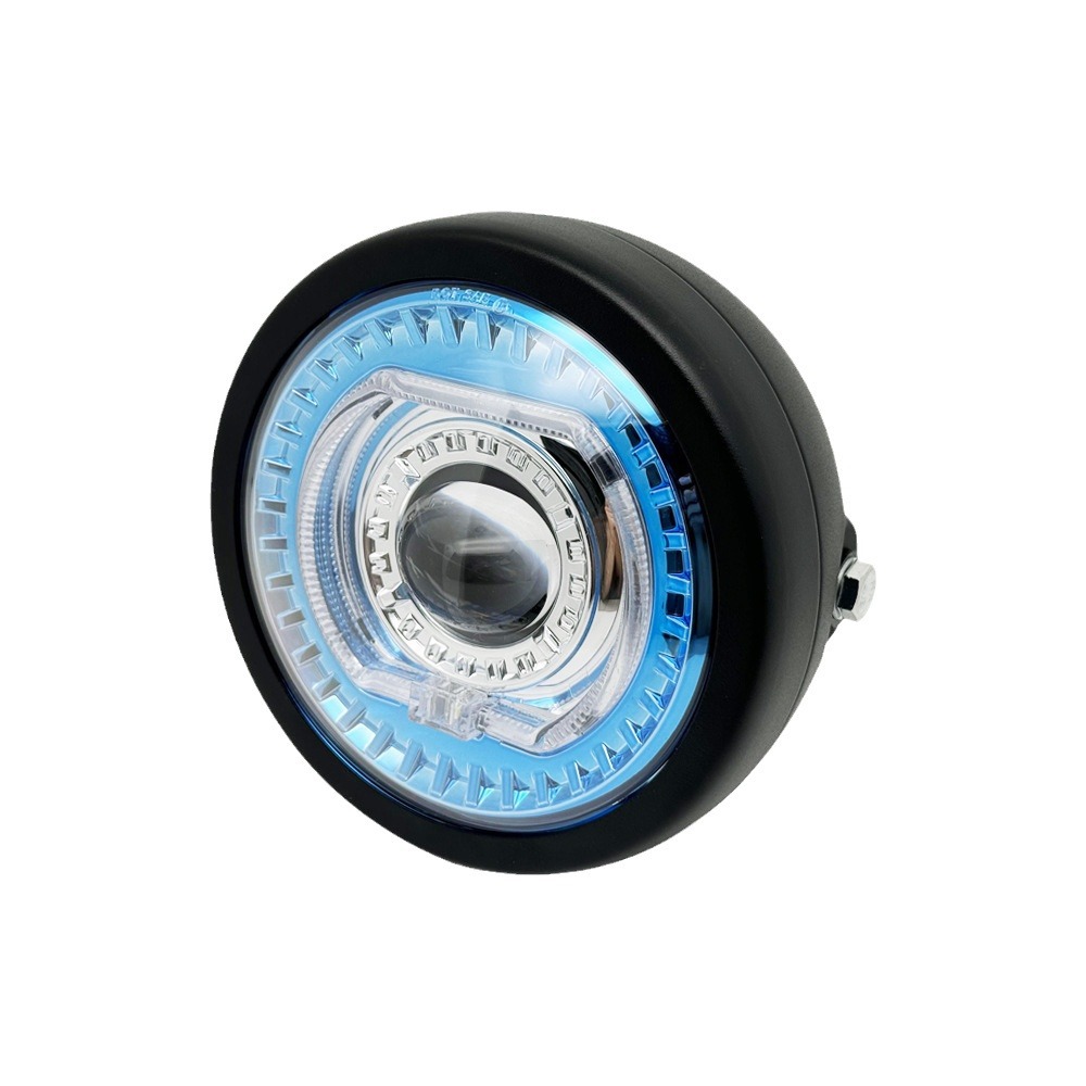 Universal 5.75 "motorcycle headlights assembly lens LED spotlights Angel eye Circle retro demon eye headlights Application Scenario