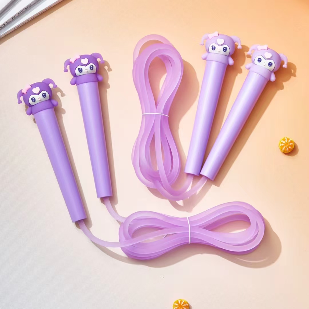 Fandouka stationery, creative and cute cartoon head, Carlotti skipping rope, sports goods, fitness goods, skipping rope, children's outdoor Application Scenario