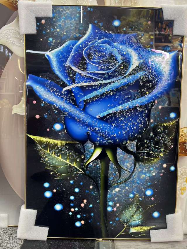 Crystal porcelain painting, diamond painting, sofa background painting, three-dimensional painting Application Scenario