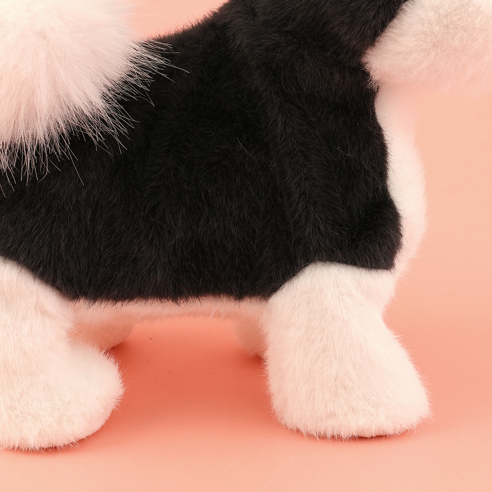 Electric toy simulation puppy sticking out its tongue, creative toy that can bark, walk and shake its head, plush simulation dog, wholesale in stock, factory direct sales Item Picture