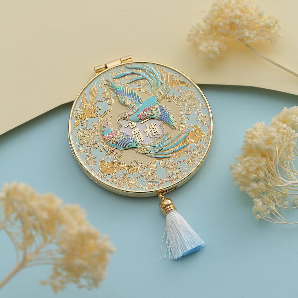 Flower-and-bird mirror details Picture