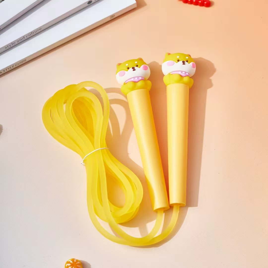 Fandouka stationery, creative and cute cartoon head Shiba Inu jump rope, sports and fitness products, jump rope, children's outdoor Specification image
