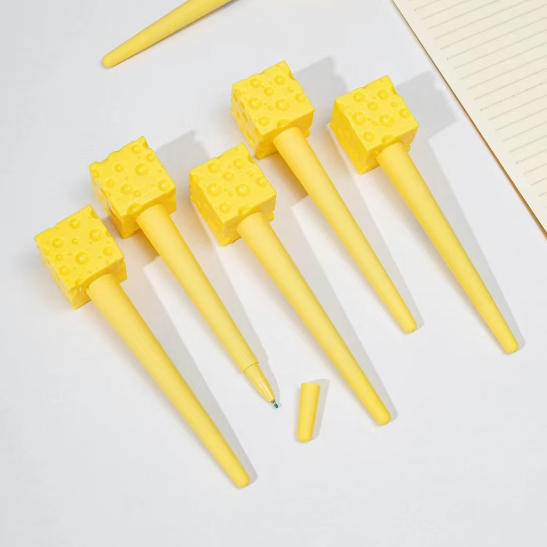 Fandouka Stationery offers creative and cute cheese stress-relieving gel pens that are smooth and easy to write. Wholesale of creative stationery gel pens Item Picture