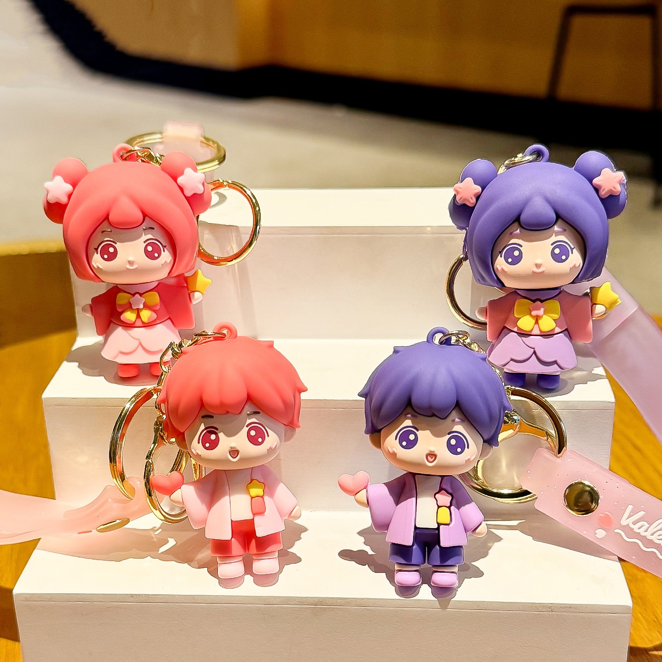 情人节钥匙扣PVC钥匙扣包包挂件pvc卡通公仔