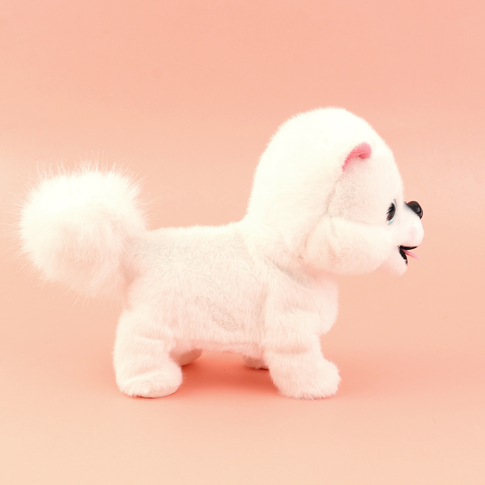 Electric toys, voice-making pet dogs, creative toys that can bark, walk and shake their heads, plush simulation dogs, wholesale in stock, factory direct sales details Picture