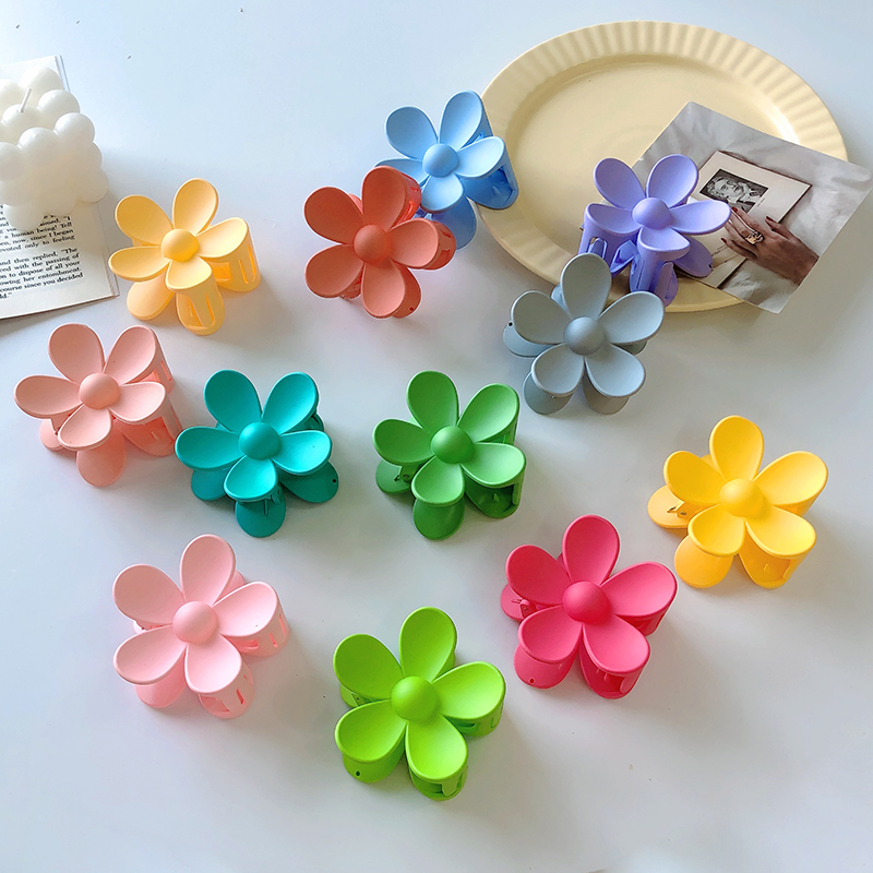 8CM春夏大花抓夹度假风发夹发饰