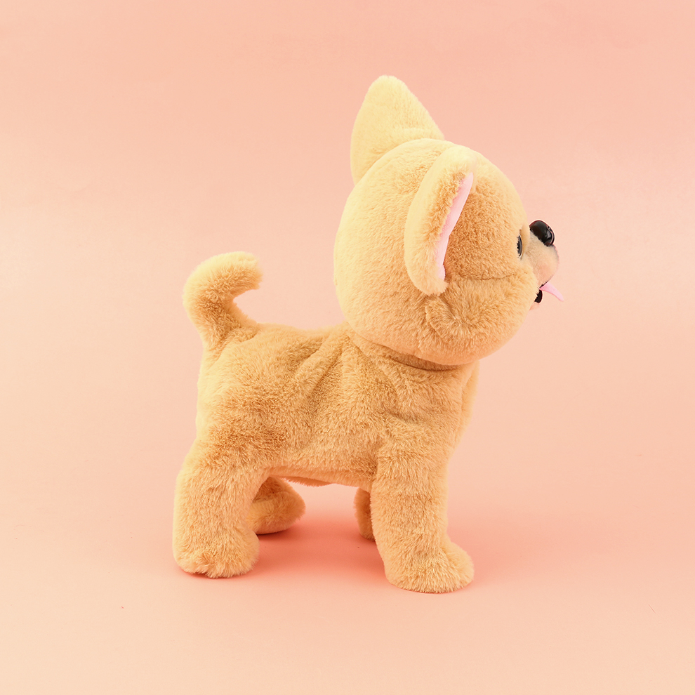 Big Eared dog, cute electronic pet, children's plush toy, Chihuahua, baby birthday gift details Picture