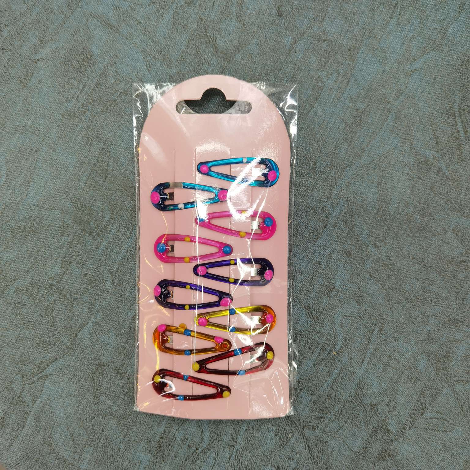 3公分滴油水滴夹打彩点，经典儿童头饰