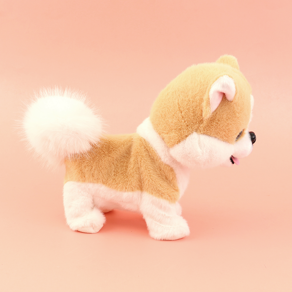 Simulated dog toys, plush robot cats, electronic pets, walking and sticking out tongues, birthday gifts details Picture