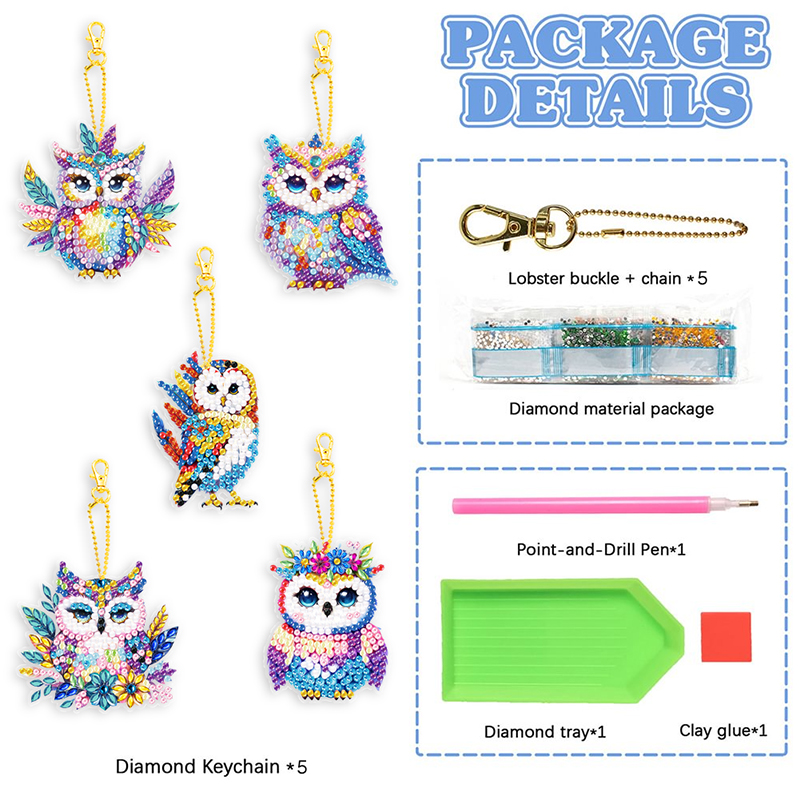 New keychain with diamond painting Application Scenario