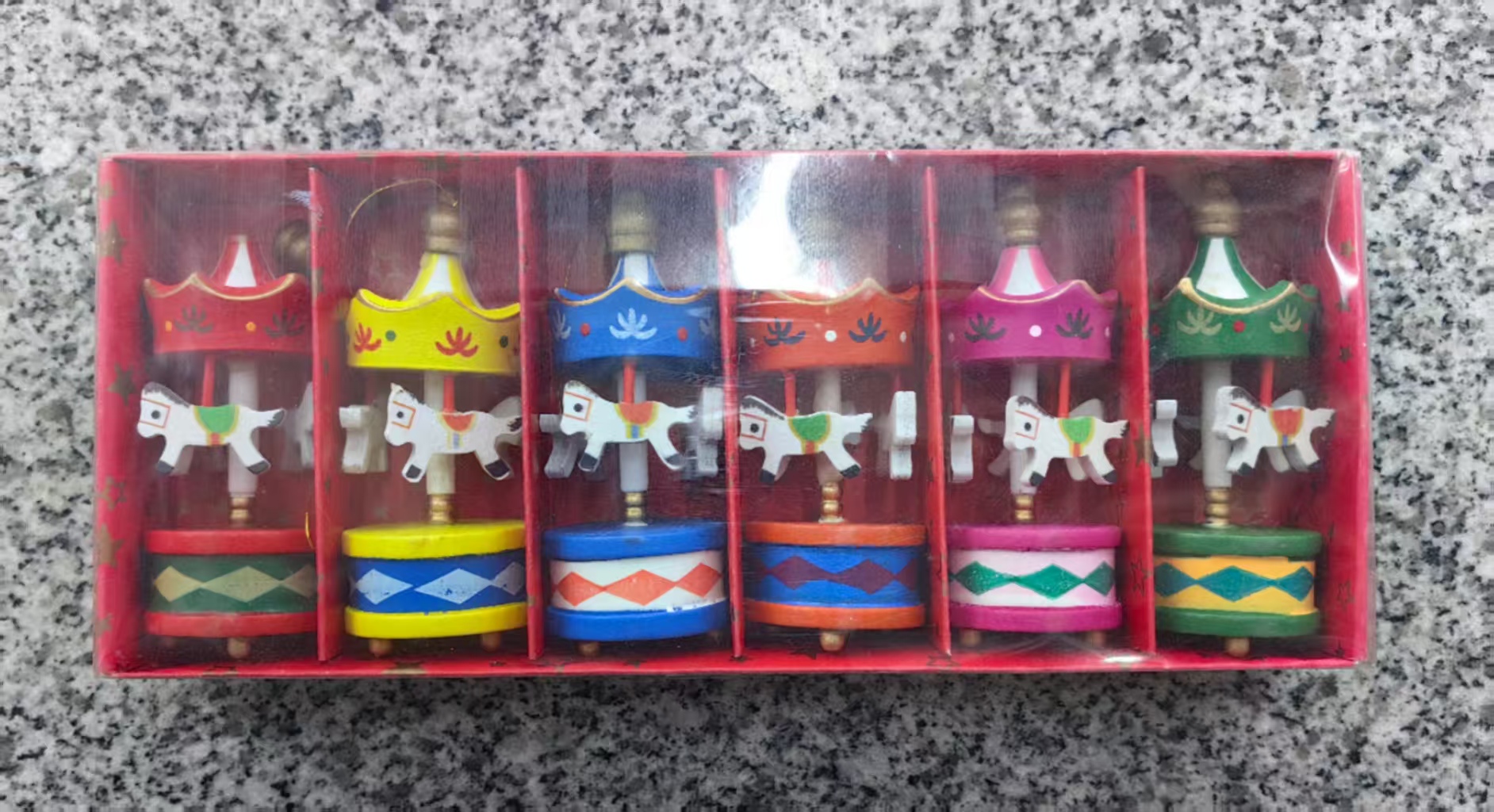 小凉亭马木质工艺品摆件