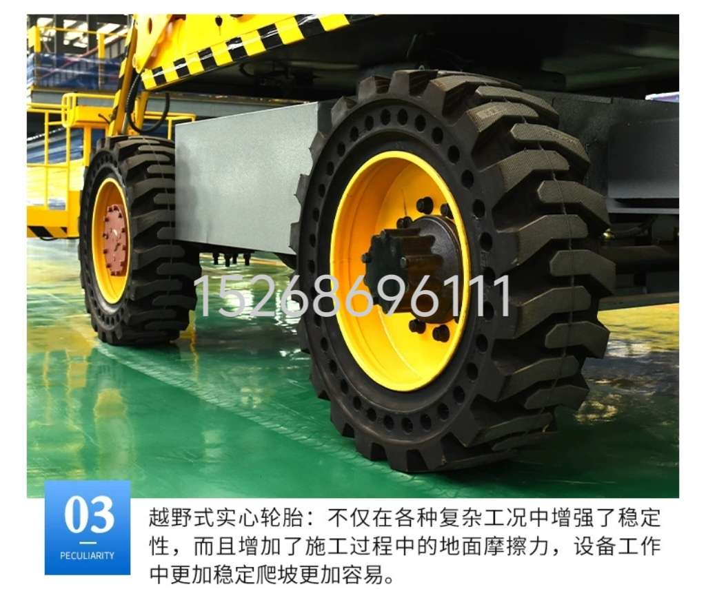 Fully self-propelled articulated boom aerial work platform, electric self-propelled straight boom lift, 360-degree rotating lift platform detail image 4