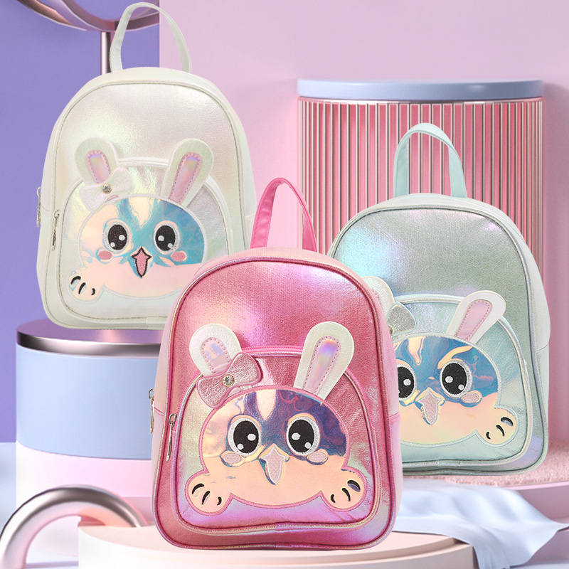 Big tail cat cartoon sequined fashionable baby girl mini backpack, cute and fun kindergarten princess girl backpack details Picture