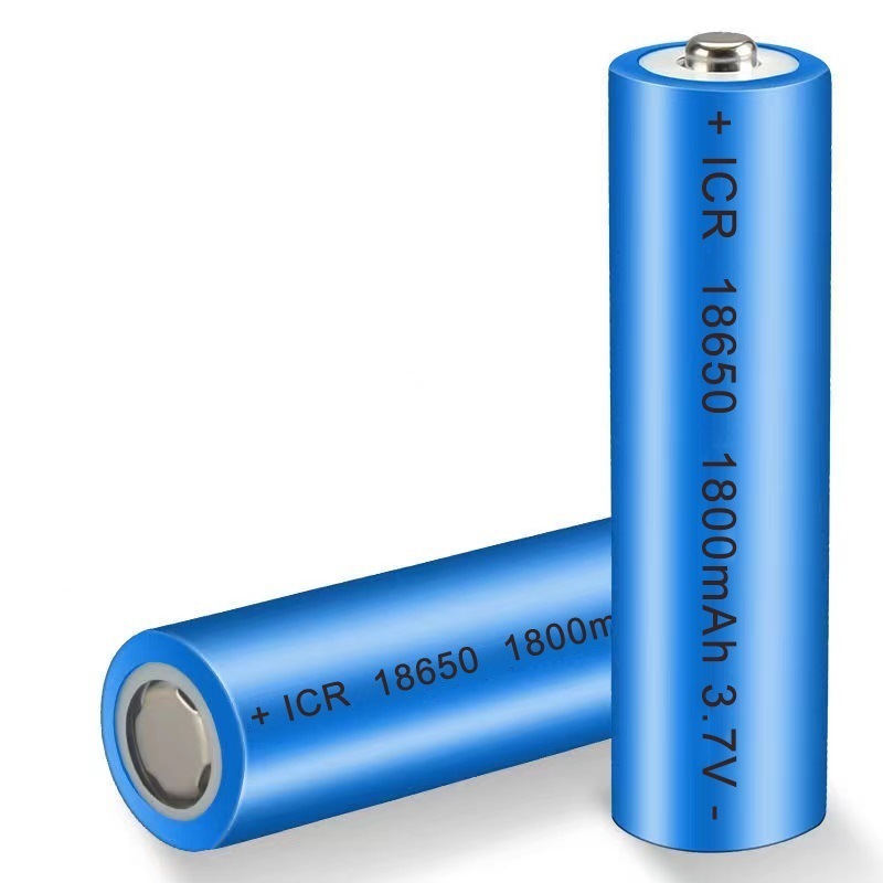 18650锂电池电池 尖头1200毫安1800毫安3.7V平头强光手电锂电池