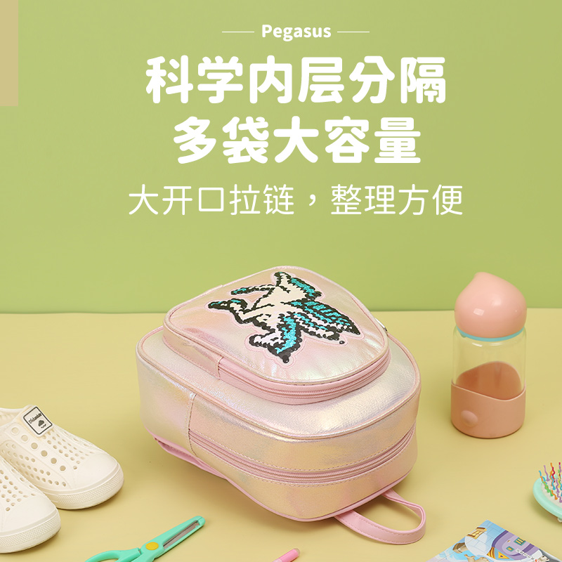 Big-tailed cat cartoon, cute, fashionable, casual, cute and fun, kindergarten princess girl backpack, kindergarten health protection lightweight bag Application Scenario