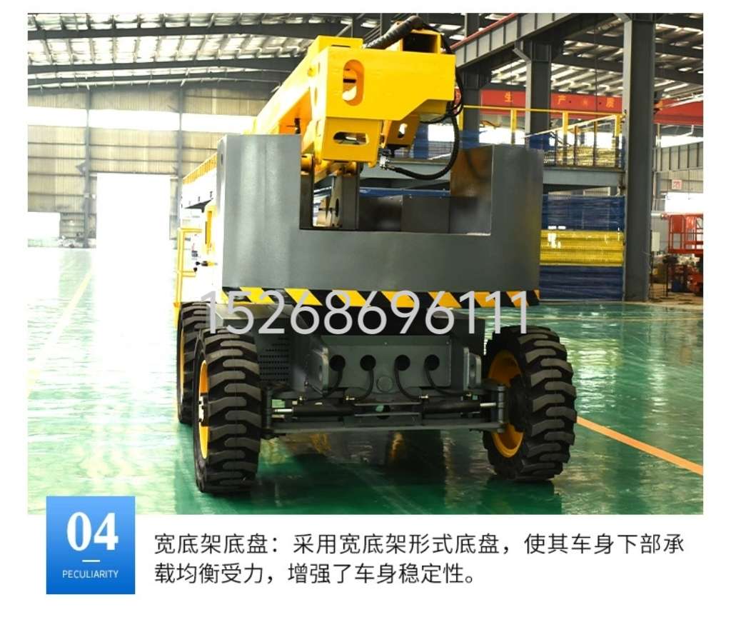 Fully self-propelled articulated boom aerial work platform, electric self-propelled straight boom lift, 360-degree rotating lift platform detail image 5