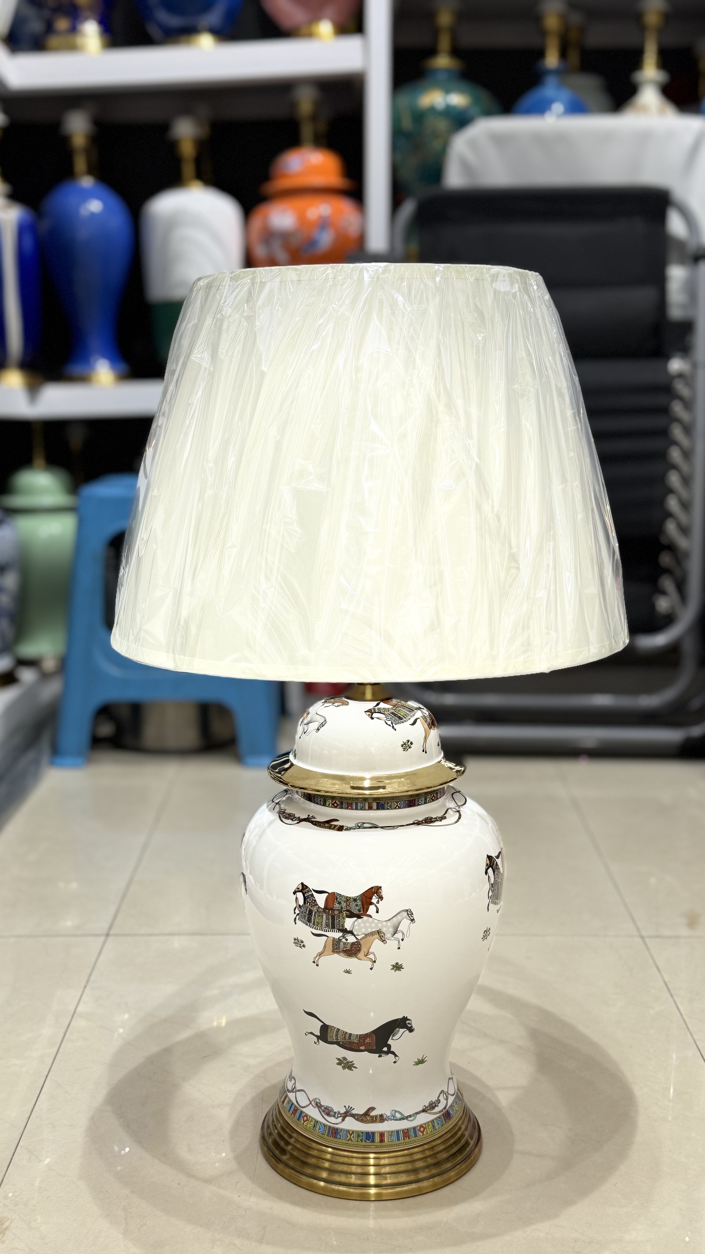 创意台灯大理石质感硅胶灯底 灯光画艺术装饰台灯 独特设计充满创意的灯光装饰