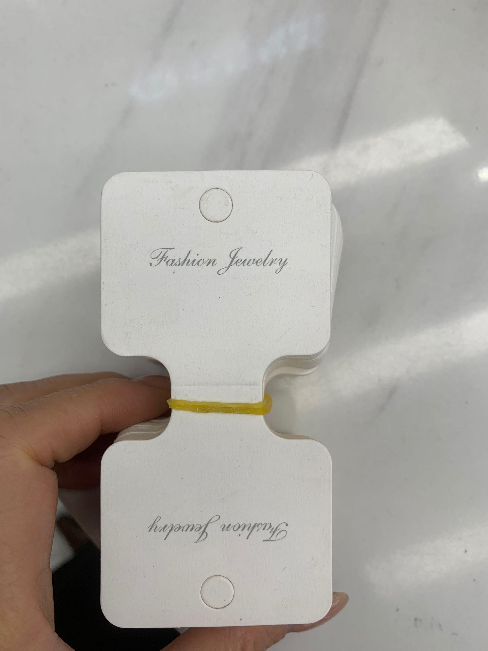 Necklace card, ear stud, ear accessory card, high-end jewelry, hair clip, necklace card, paper label, tag, packaging paper card details Picture