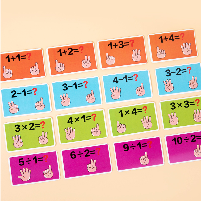 Montessori digital teaching AIDS kindergarten learning addition and subtraction finger mathematics cognitive puzzle arithmetic toys Specification drawing