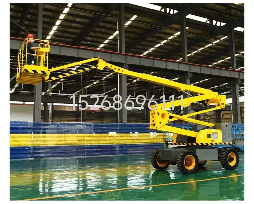 Articulated boom lift, electric lifting platform for high-altitude operations, self-propelled fully automatic articulated boom lift forklift detail image 9