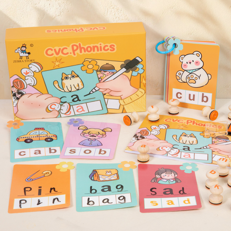Learning Alphabet Stamp Cognitive card set can be repeatedly erased early education alphabet cognitive card CPC CE EN71 Application Scenario