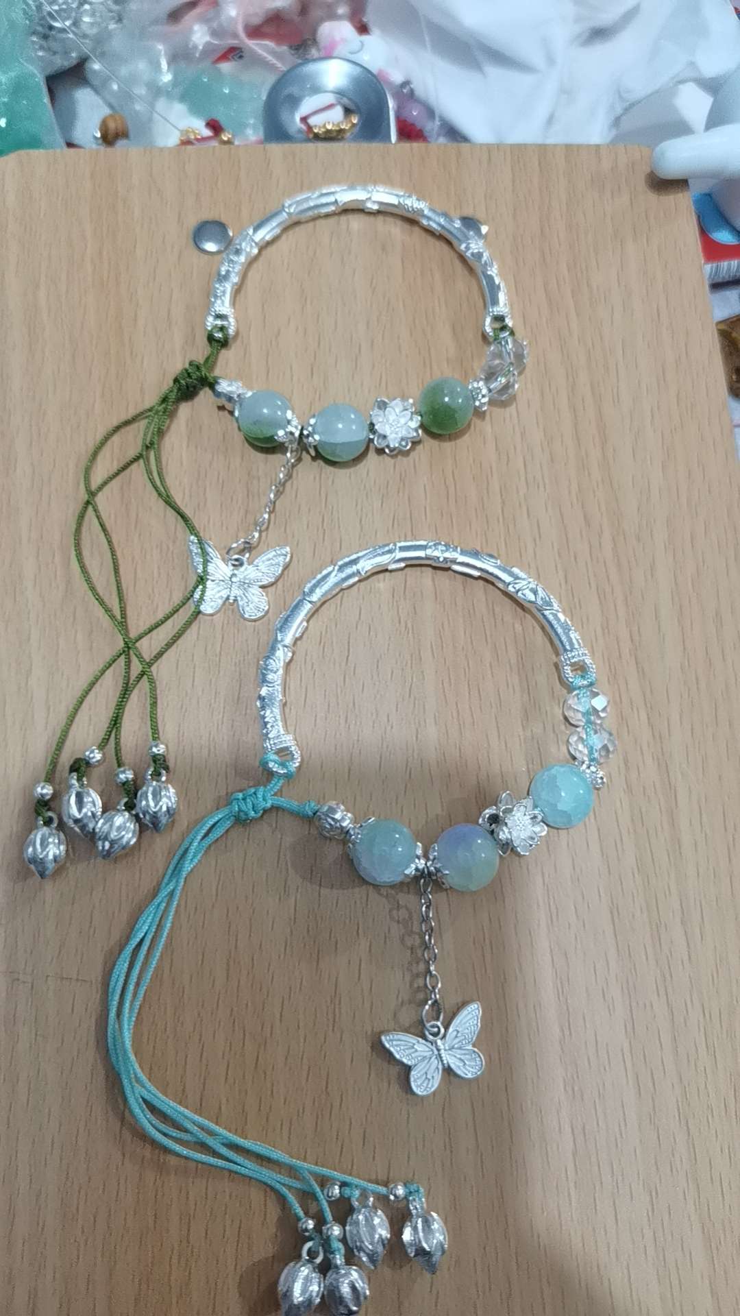 红绳，彩绳，新中式，古风。儿童水晶手链饰品 精致水晶手串 手饰女士款 时尚潮流饰品 独特设计水晶手链