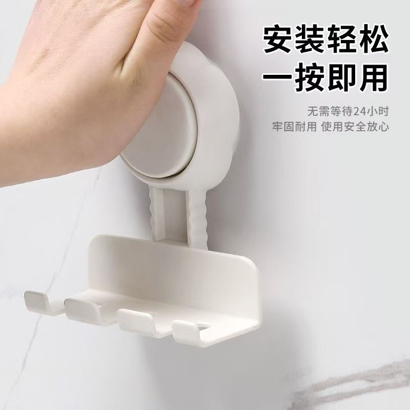 F34-X-22吸盘牙刷架方便简洁挂手机加强吸附因子坚韧耐用收纳架详情图8