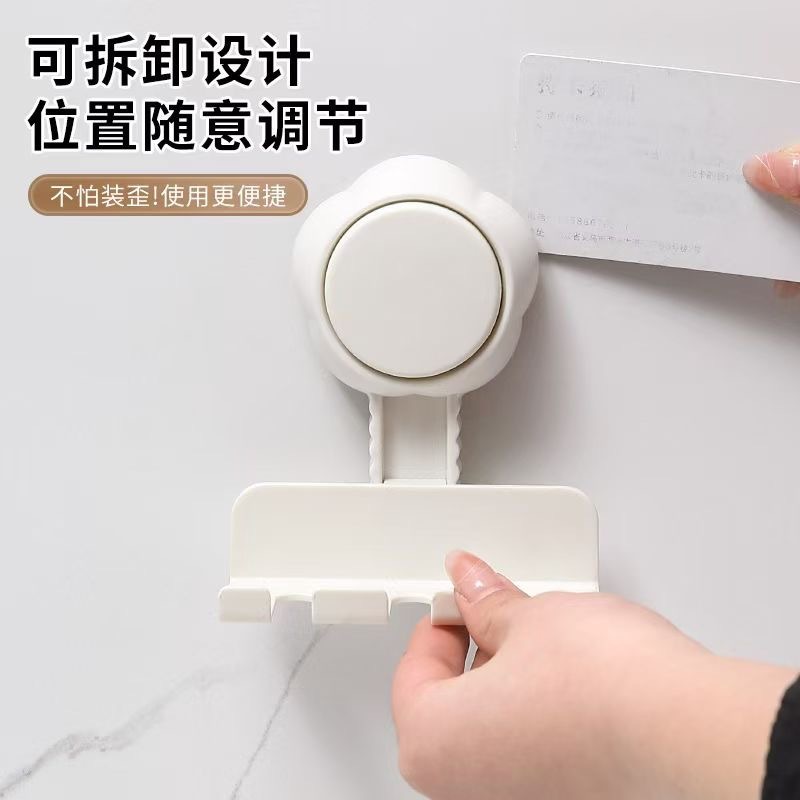 F34-X-22吸盘牙刷架方便简洁挂手机加强吸附因子坚韧耐用收纳架详情图9