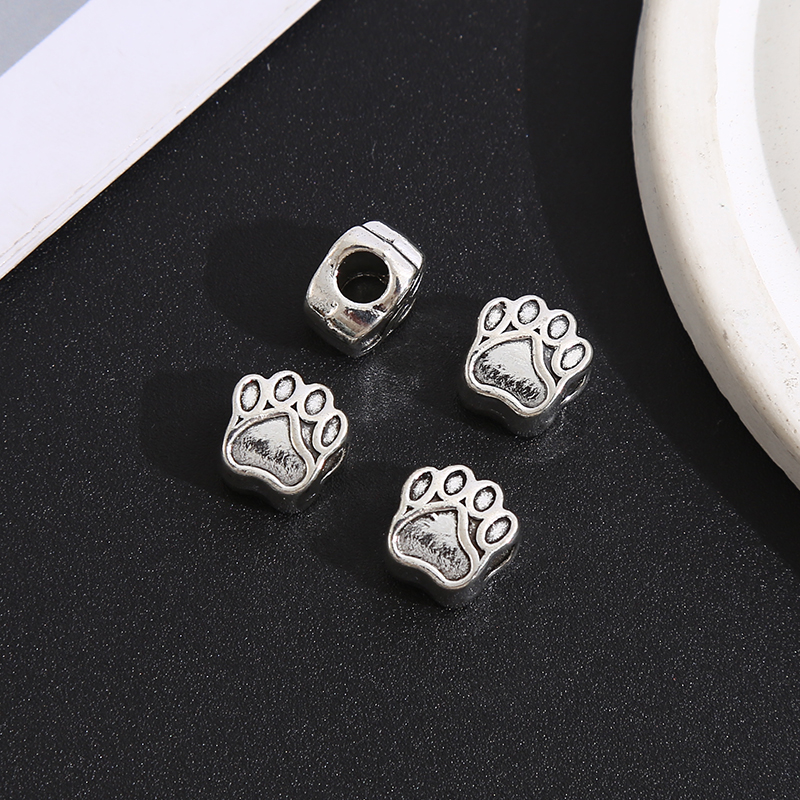 DIY jewelry set, dog claw alloy accessories, mobile phone chain, bracelet, large hole beads, handcrafted material package, creative bracelet, necklace, DIY jewelry design details Picture