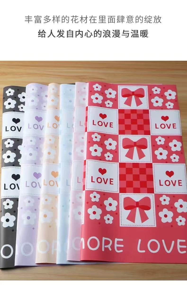 Laser paper for daily-use flower packaging, flower bouquet wrapping paper, pleated crepe paper, flower beautification and decoration, high-end flower shop packaging material Application Scenario