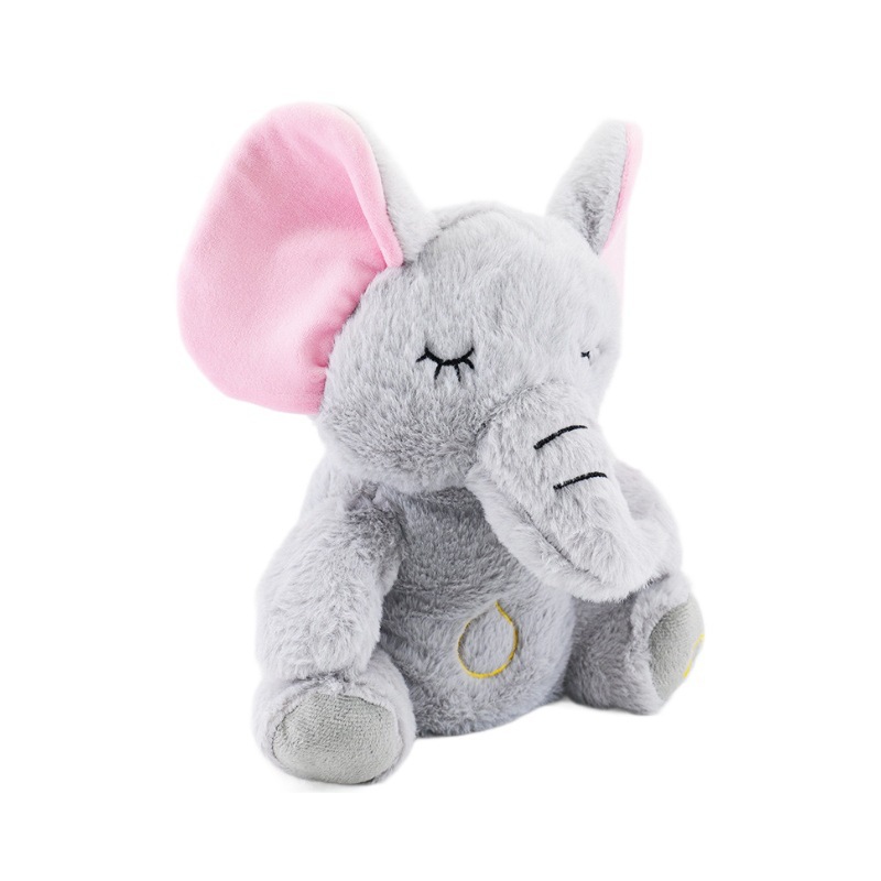 New breathing bear and elephant plush toy, newborn music glowing soothing sleep doll Application Scenario