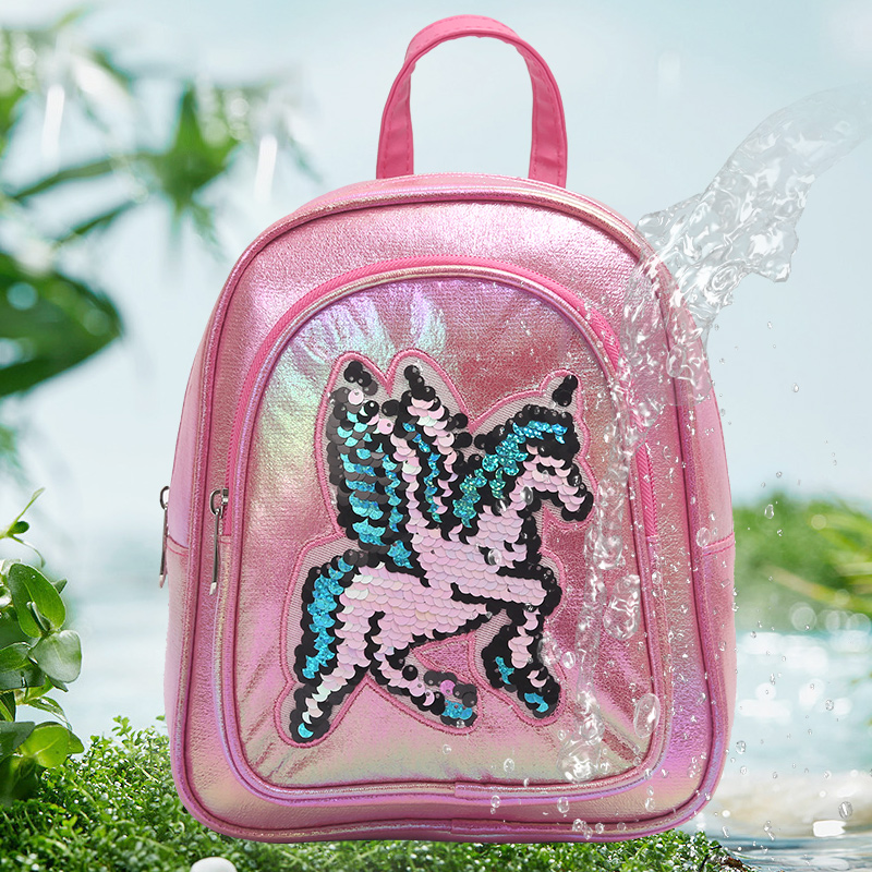 Big-tailed cat cartoon, cute, fashionable, casual, cute and fun, kindergarten princess girl backpack, kindergarten health protection lightweight bag