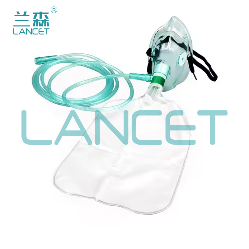  一次性呼吸面罩人工呼吸器袋面罩Non Rebreather Oxygen Mask成人面罩儿童面罩详情4
