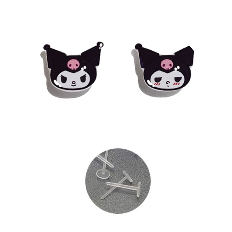 Kulomi ear clips, hole-free earrings, female student Korean version, simple plastic needle, silver needle ear studs, super fairy magnet magnetic ear studs, earrings pic 8