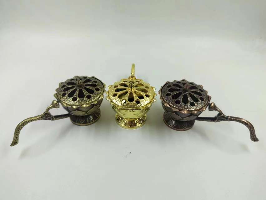 Mini alloy lotus incense burner incense stick
