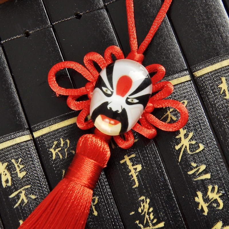 厂家直销小号脸谱中国结流苏挂件民族特色手工艺礼品送老外中国节1