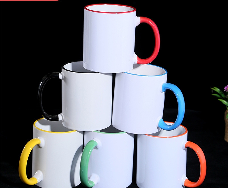 热转印马克杯 双色杯 个性化定制 礼品 DIY陶瓷工艺