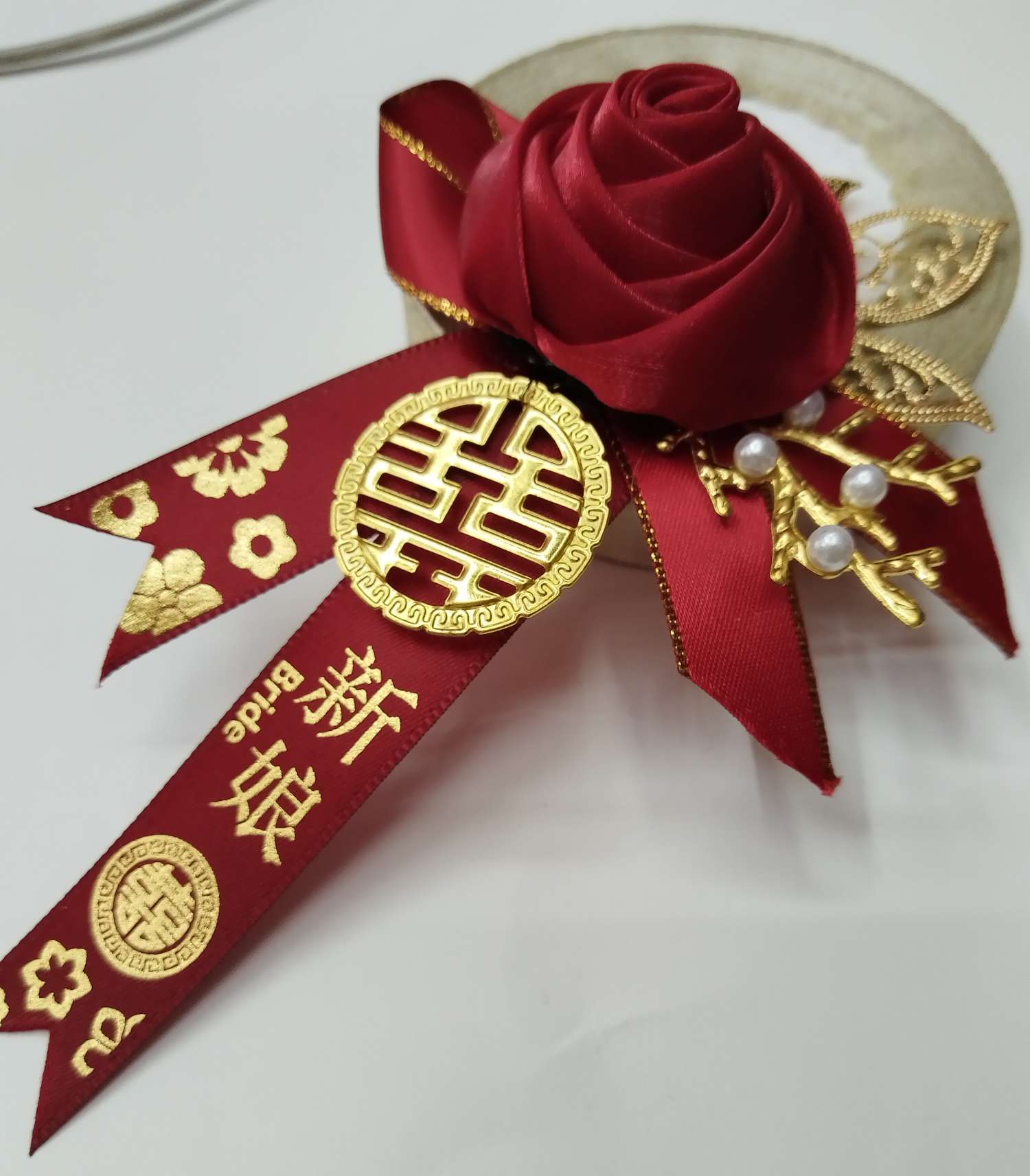 胸花新郎新娘父亲母亲结婚喜庆饰品节庆用品婚礼婚礼详情图2