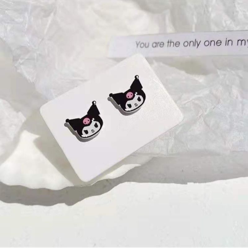 Kulomi ear clips, hole-free earrings, female student Korean version, simple plastic needle, silver needle ear studs, super fairy magnet magnetic ear studs, earrings Item Picture