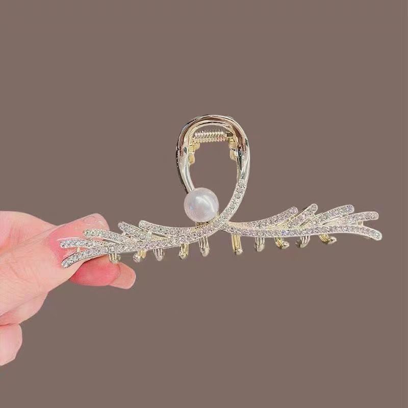 精致鲨鱼夹大号发夹女2025网红盘发抓夹后脑勺简约高级感气质头饰发夹详情图2