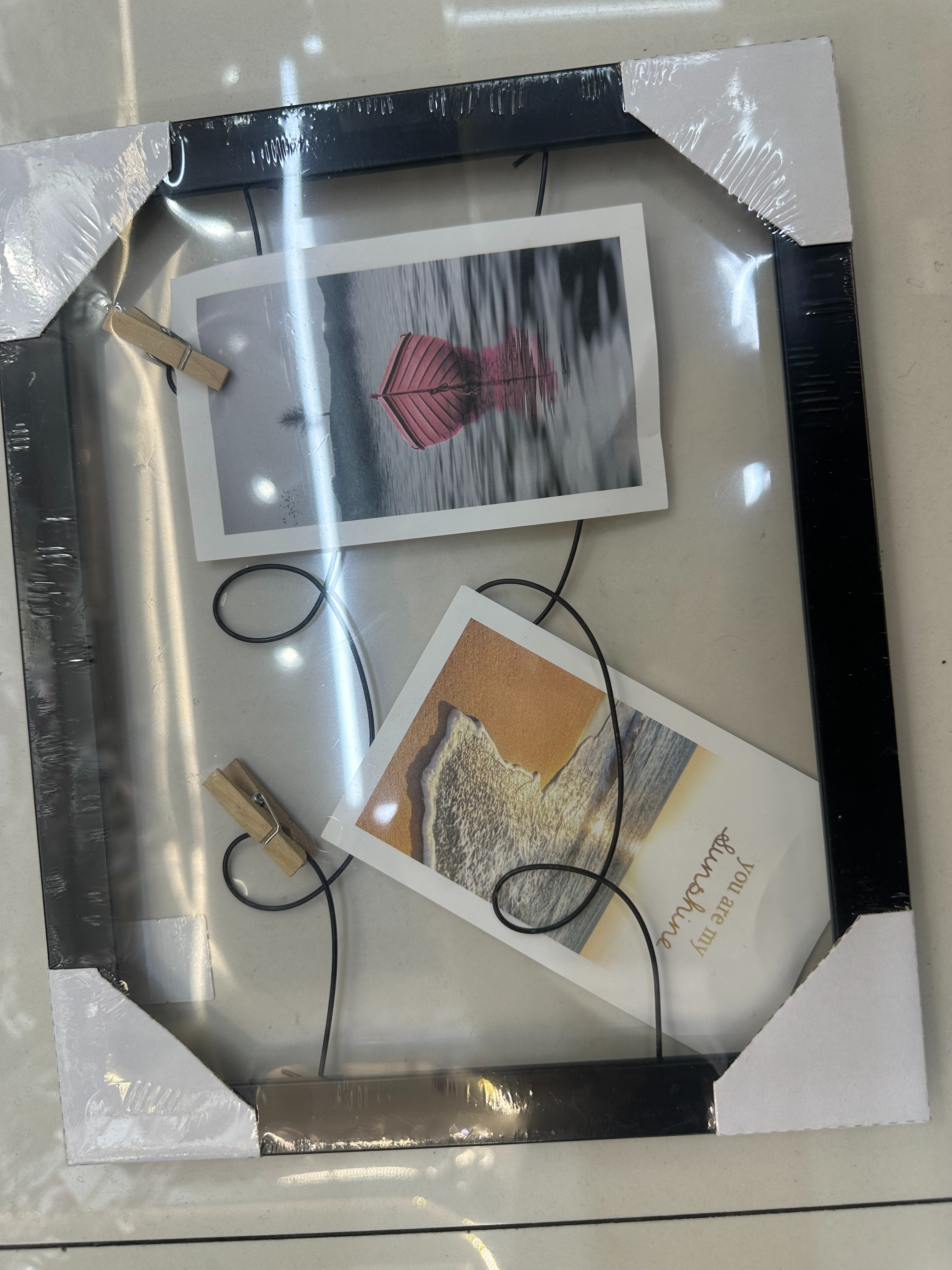 代简约清新相框摆台挂墙照片画框相框架批发23*28cm黑色