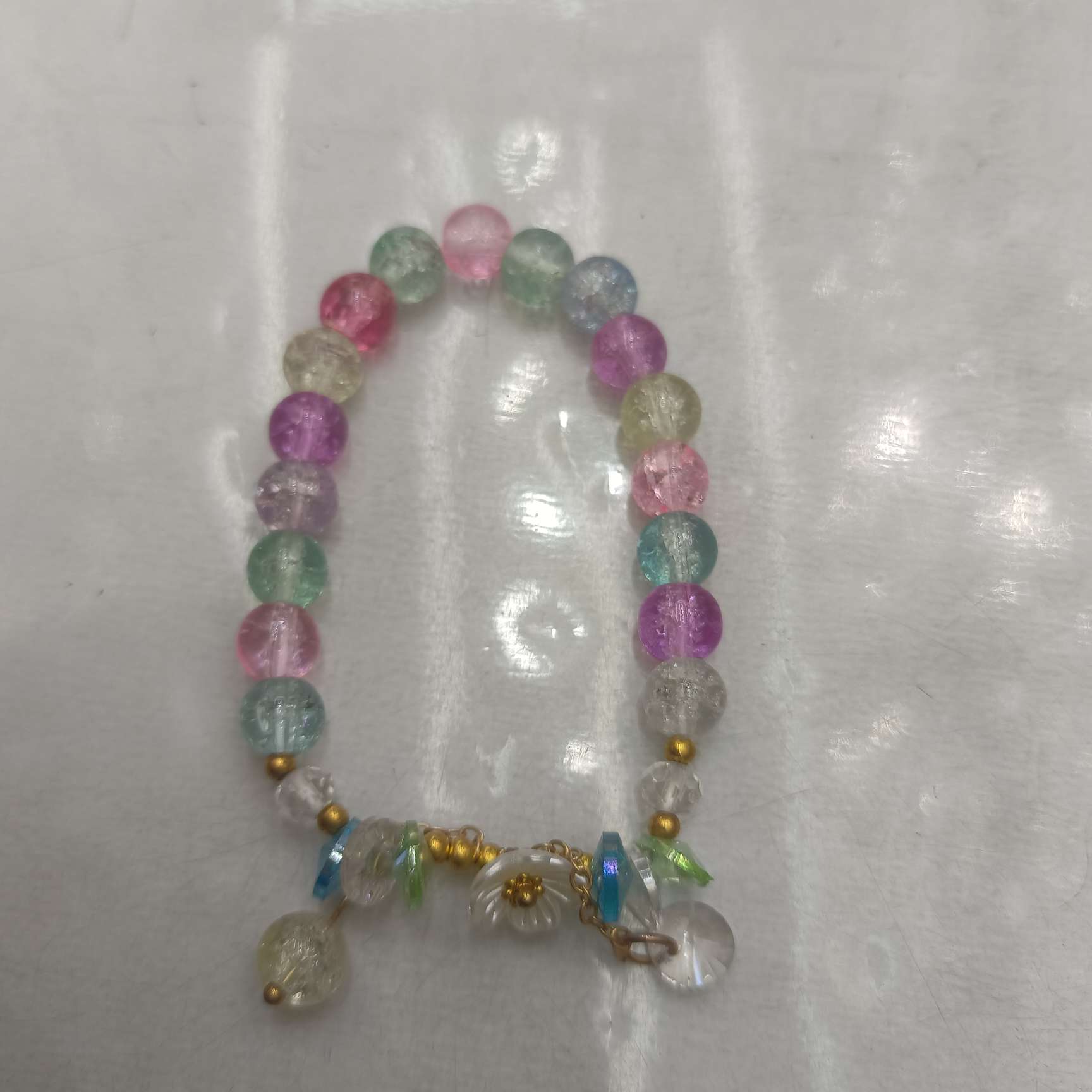 玻璃带坠手链手串水晶手串′详情图3