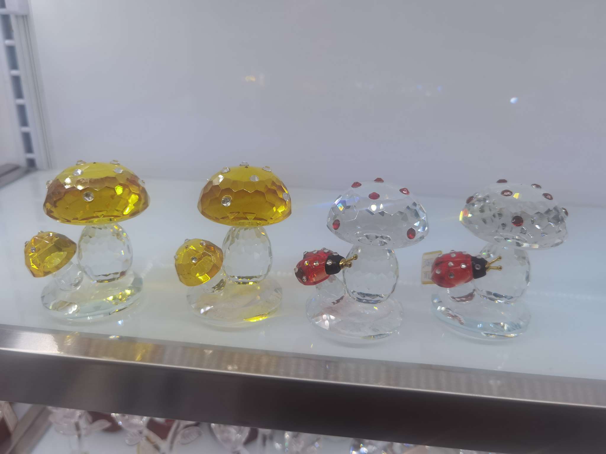 水晶蘑菇 工艺品礼品 精致水晶造型 清新主题 水晶工艺品装饰品收藏水晶水晶水晶