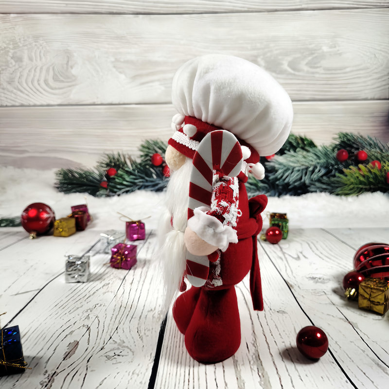 新品圣诞站立厨师无脸老人公仔摆件装饰品派对聚会装饰品详情图2