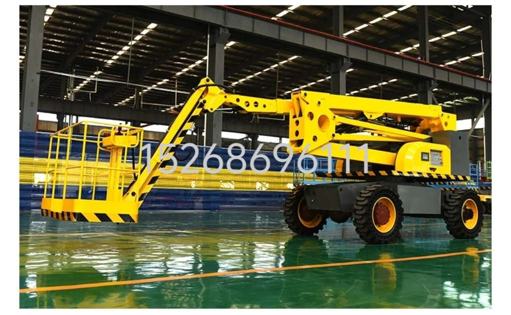 Fully self-propelled articulated boom aerial work platform, electric self-propelled straight boom lift, 360-degree rotating lift platform detail image 8