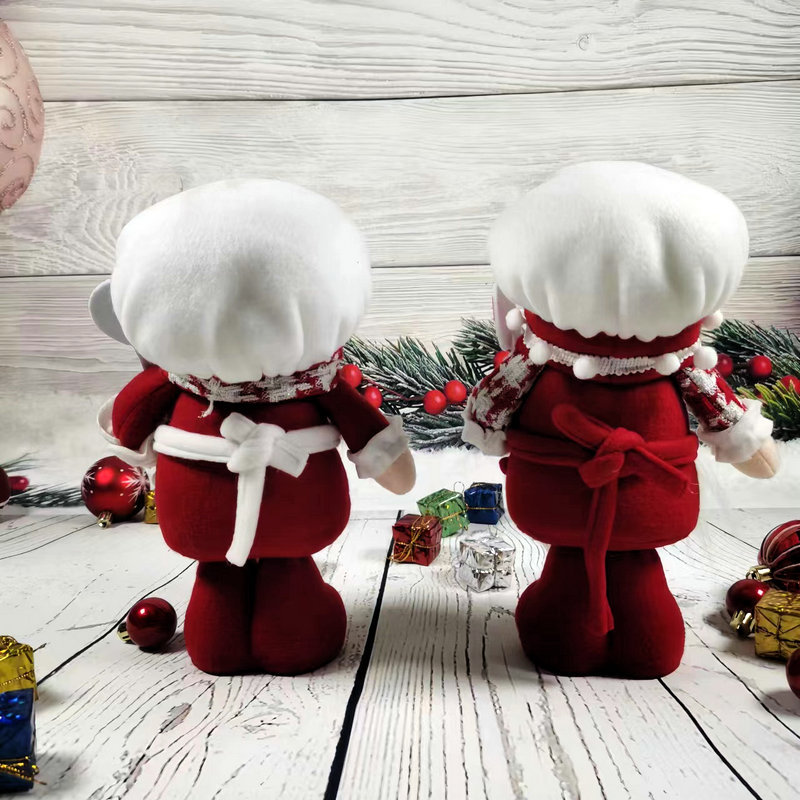 新品圣诞站立厨师无脸老人公仔摆件装饰品派对聚会装饰品详情图6