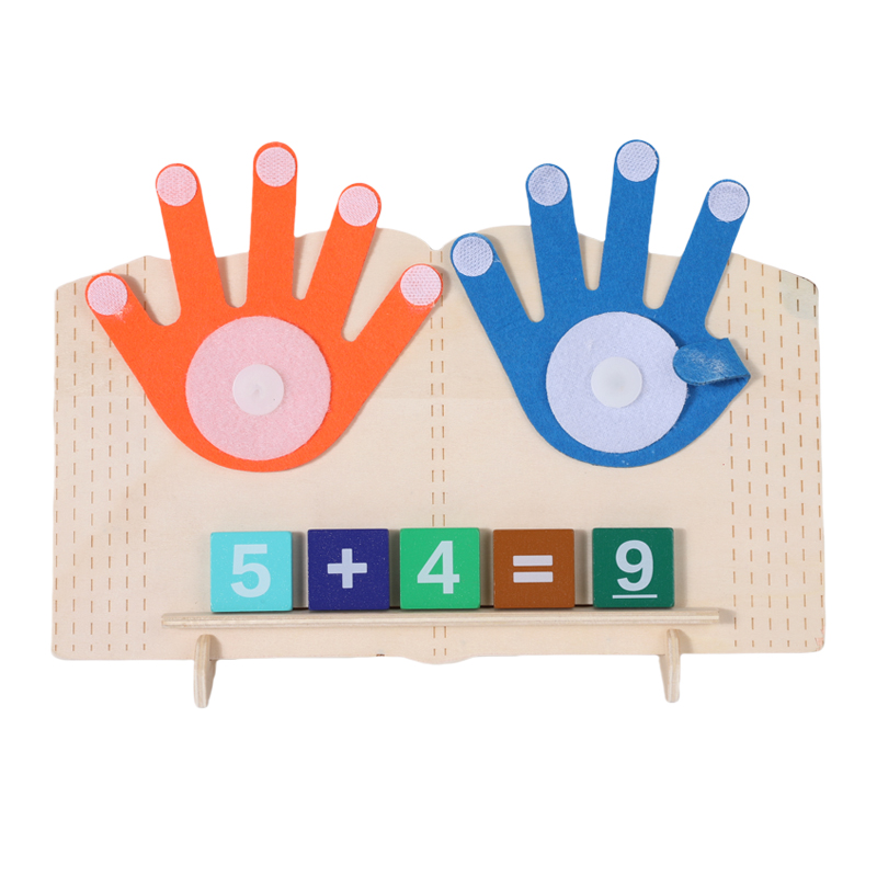 Montessori digital teaching AIDS kindergarten learning addition and subtraction finger mathematics cognitive puzzle arithmetic toys Application Scenario