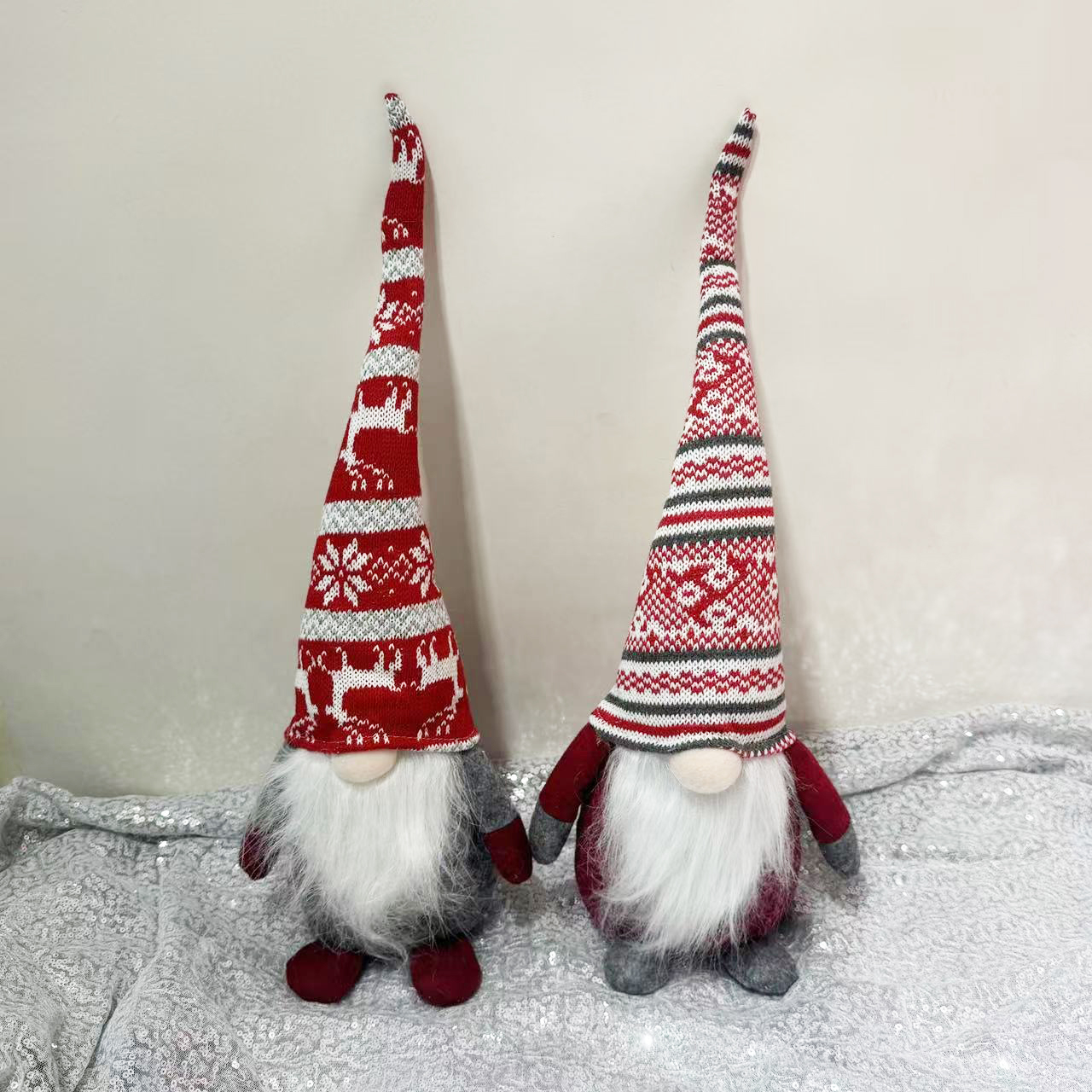 圣诞节装饰品圣诞节礼物圣诞老人雪人无脸娃娃地精玩偶